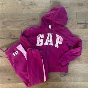Girls GAP Hoodie and Joggers Set